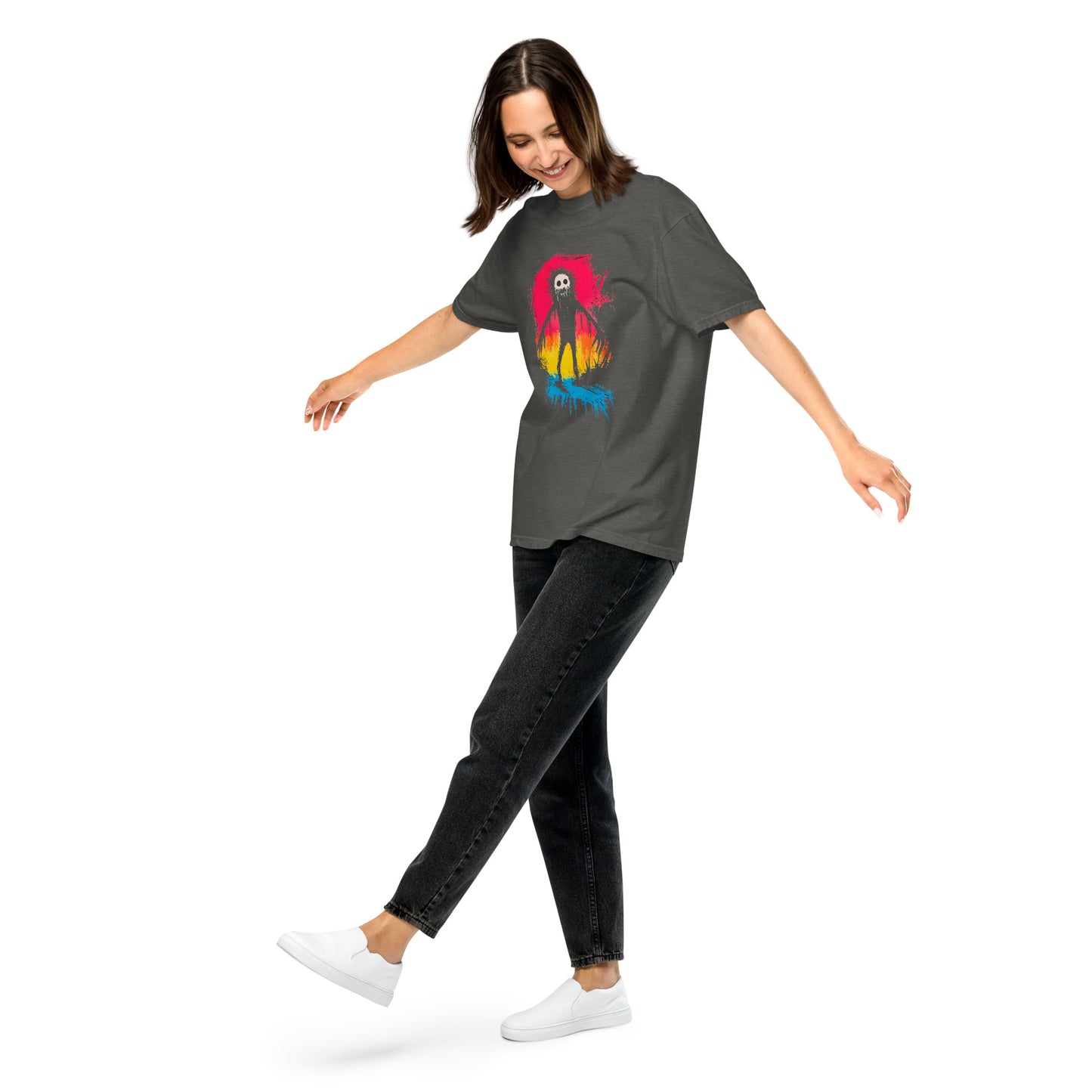 Halloween-Kollektion 2024 - No. 13 - Schweres textilgefärbtes Unisex-T-Shirt - in 3 Farben