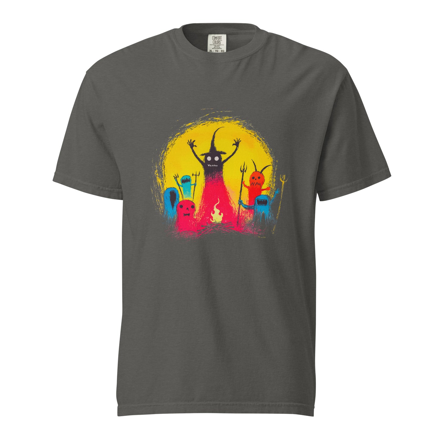 Halloween-Kollektion 2024 - No. 15 - Schweres textilgefärbtes Unisex-T-Shirt - in 3 Farben