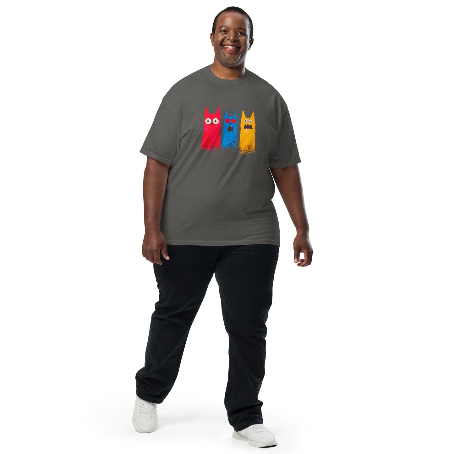 Halloween-Kollektion 2024 - No. 16 - Schweres textilgefärbtes Unisex-T-Shirt - in 3 Farben