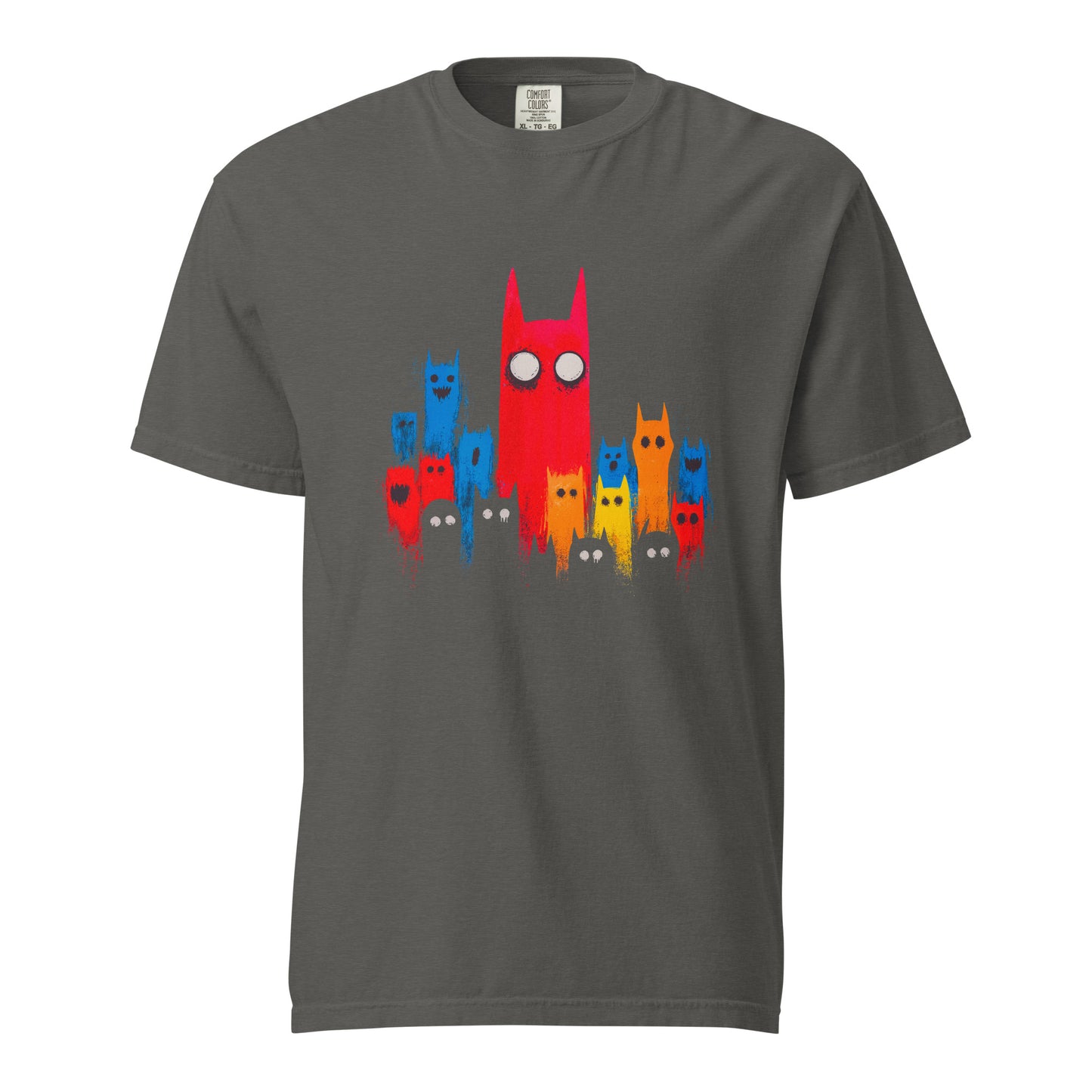 Halloween-Kollektion 2024 - No. 17 - Schweres textilgefärbtes Unisex-T-Shirt - in 3 Farben