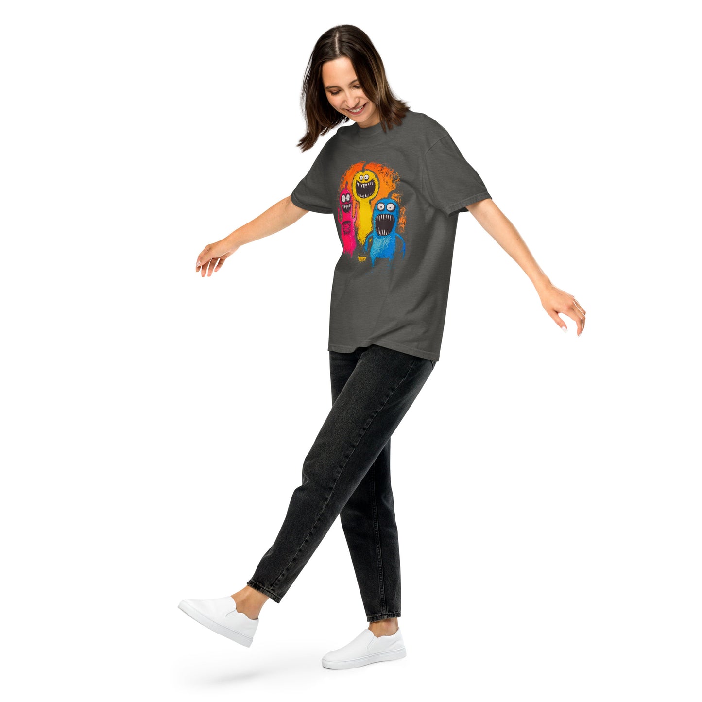 Halloween-Kollektion 2024 - No. 20 - Schweres textilgefärbtes Unisex-T-Shirt - in 3 Farben