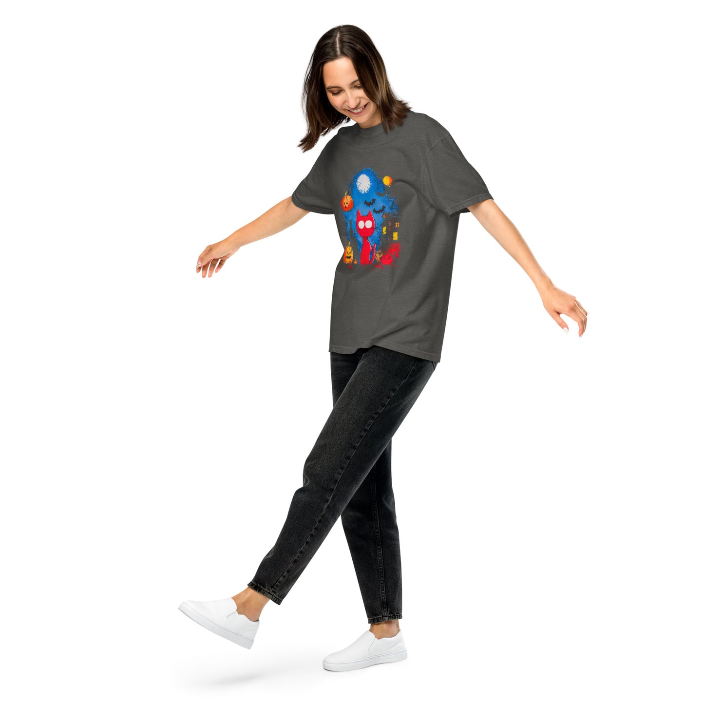 Halloween-Kollektion 2024 - No. 27 - Schweres textilgefärbtes Unisex-T-Shirt - in 3 Farben