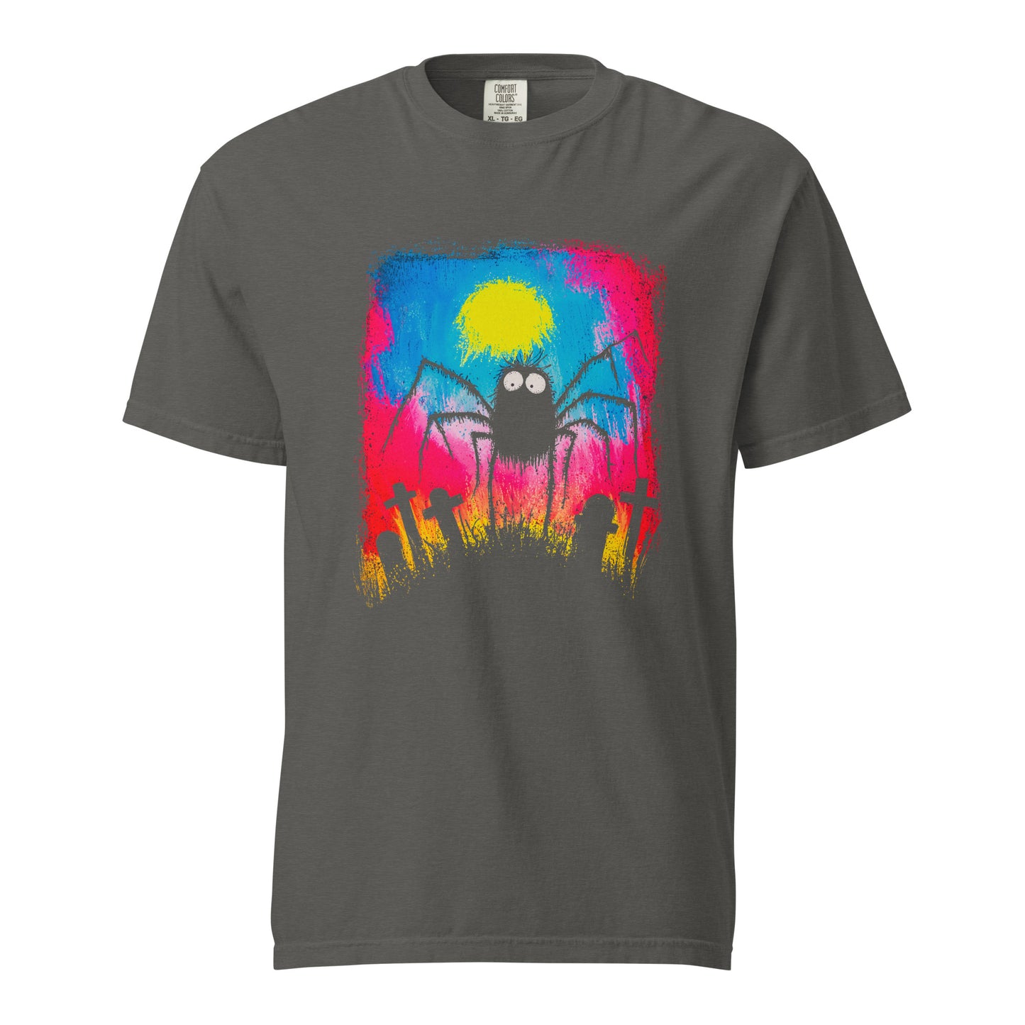 Halloween-Kollektion 2024 - No. 28 - Schweres textilgefärbtes Unisex-T-Shirt - in 3 Farben