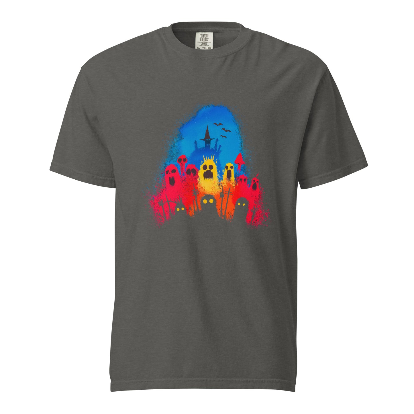 Halloween-Kollektion 2024 - No. 29 - Schweres textilgefärbtes Unisex-T-Shirt - in 3 Farben