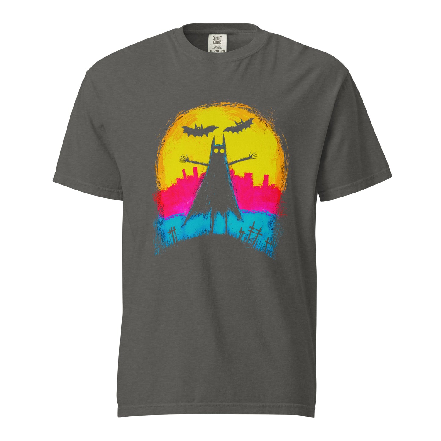 Halloween-Kollektion 2024 - No. 35 - Schweres textilgefärbtes Unisex-T-Shirt - in 3 Farben