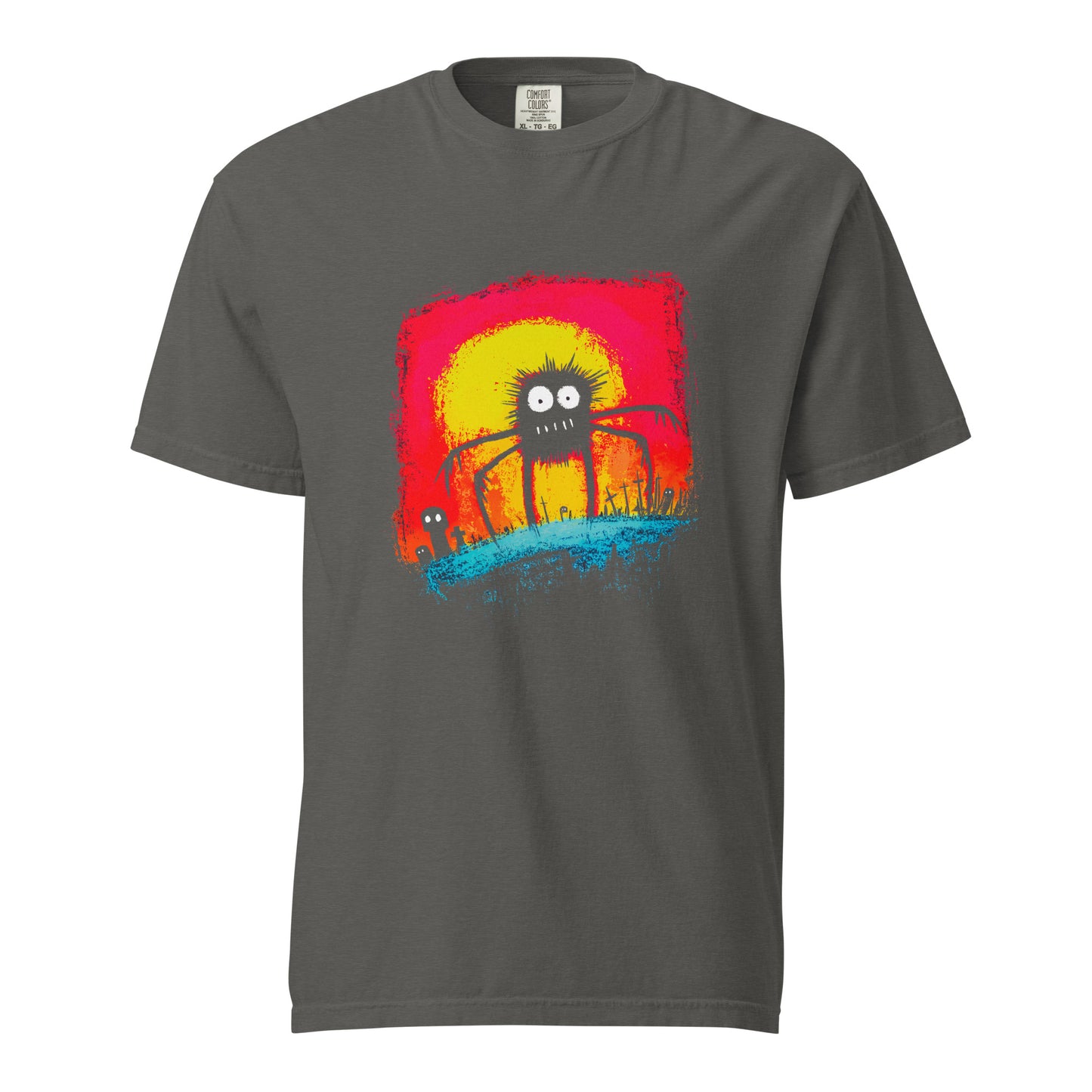 Halloween-Kollektion 2024 - No. 41 - Schweres textilgefärbtes Unisex-T-Shirt - in 3 Farben