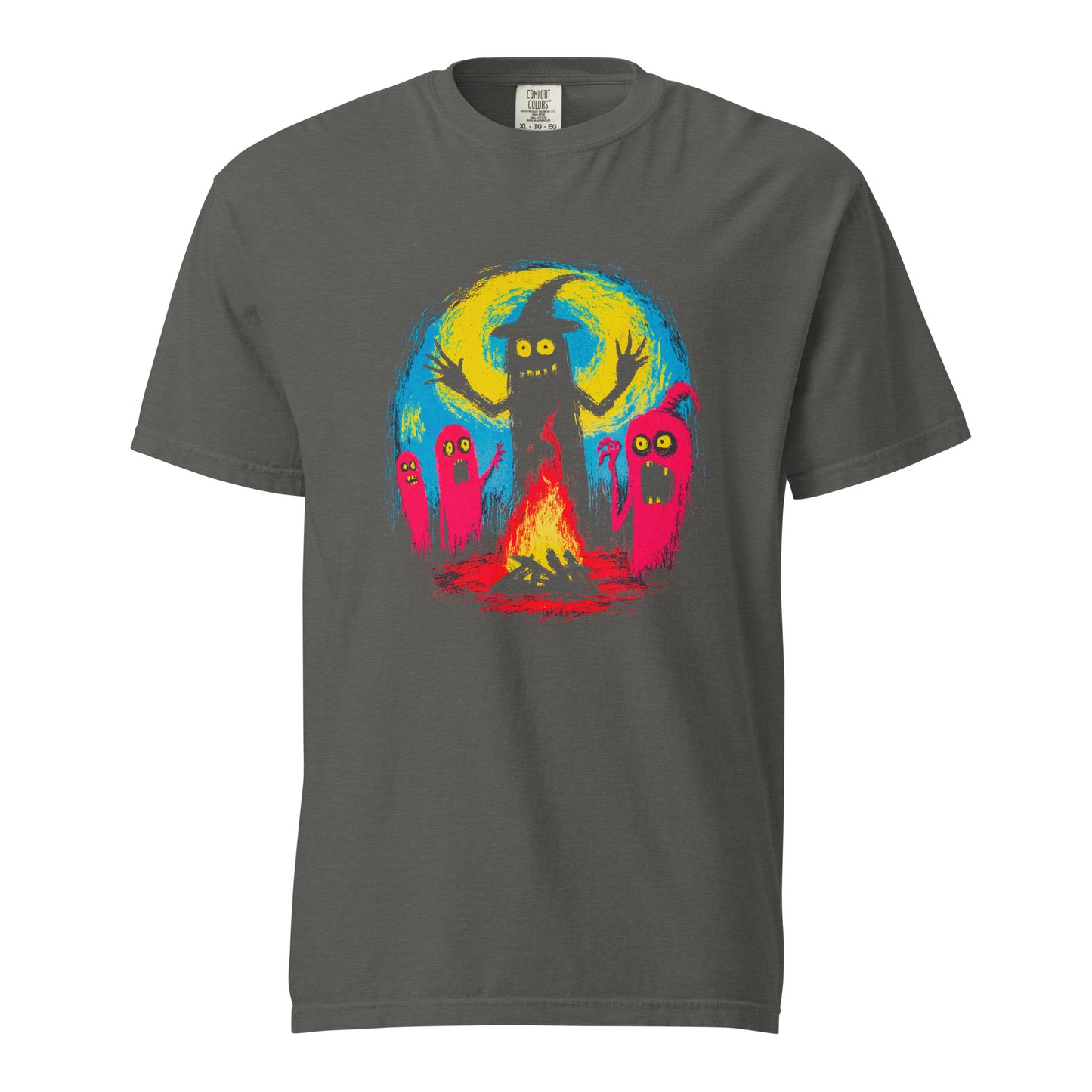 Halloween-Kollektion 2024 - No. 03 - Schweres textilgefärbtes Unisex-T-Shirt - in 3 Farben