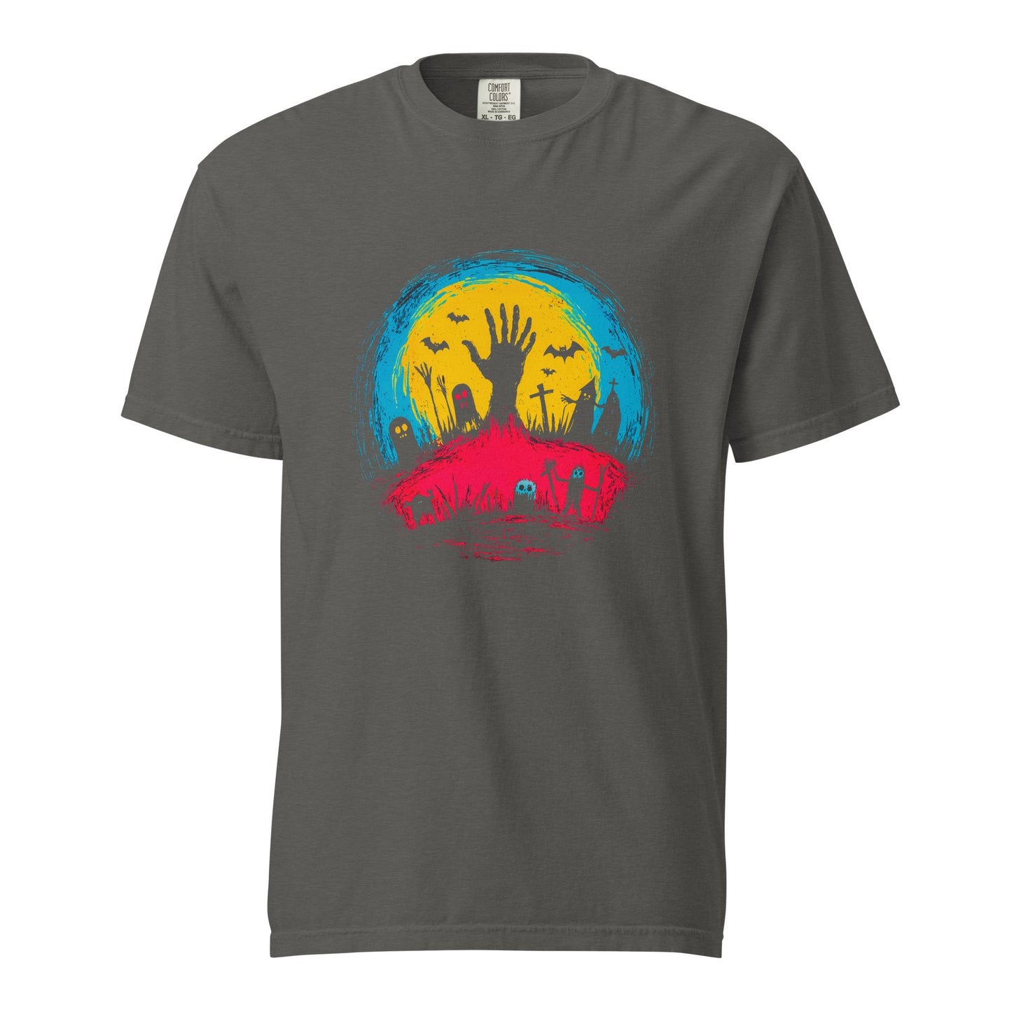 Halloween-Kollektion 2024 - No. 14 - Schweres textilgefärbtes Unisex-T-Shirt - in 3 Farben