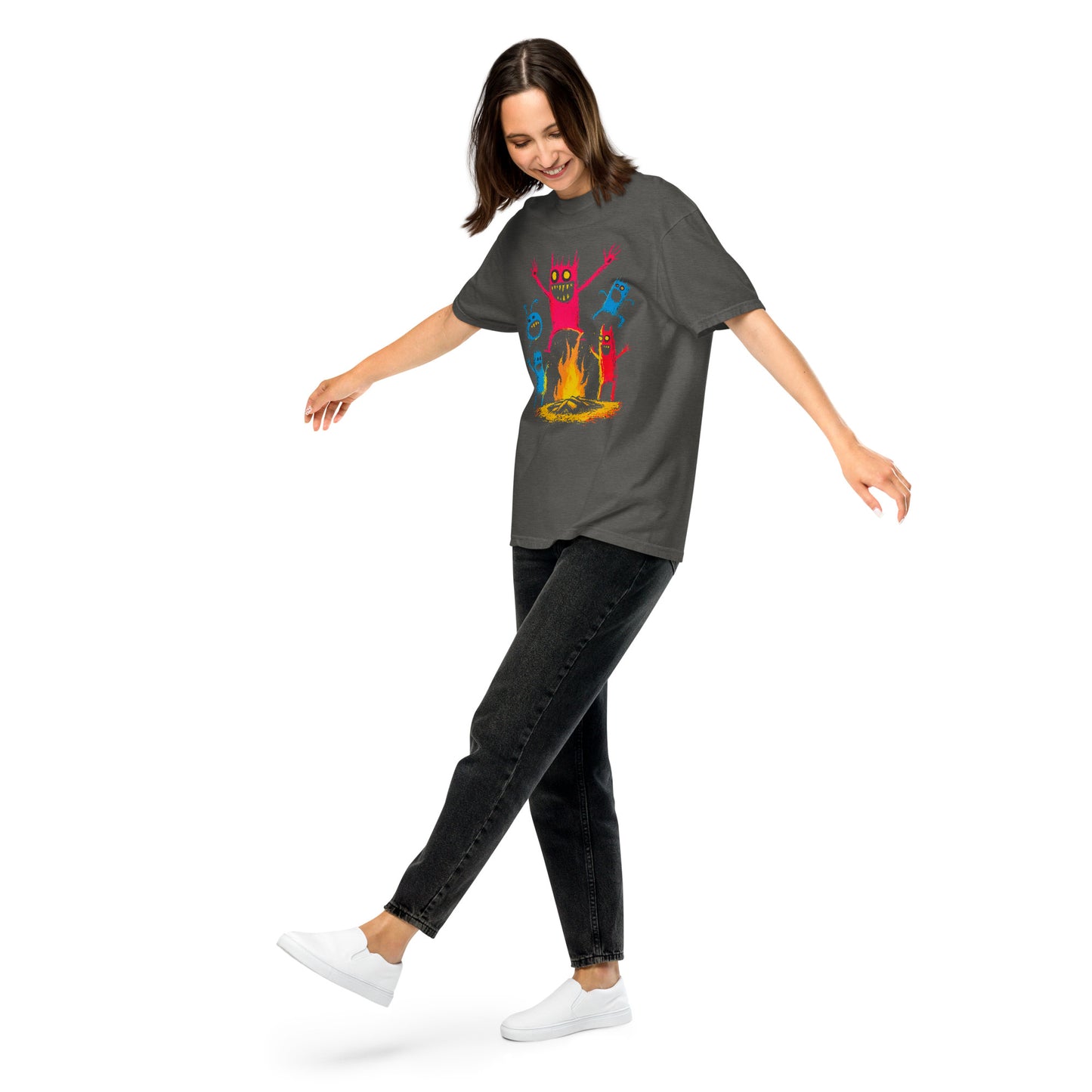 Halloween-Kollektion 2024 - No. 40 - Schweres textilgefärbtes Unisex-T-Shirt - in 3 Farben