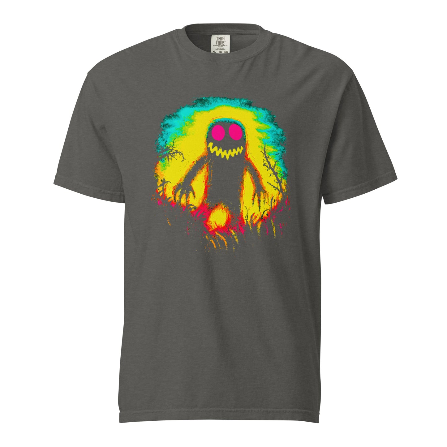 NEON Halloween-Kollektion 2024 - No. 10 - Schweres textilgefärbtes Unisex-T-Shirt - in 4 Farben