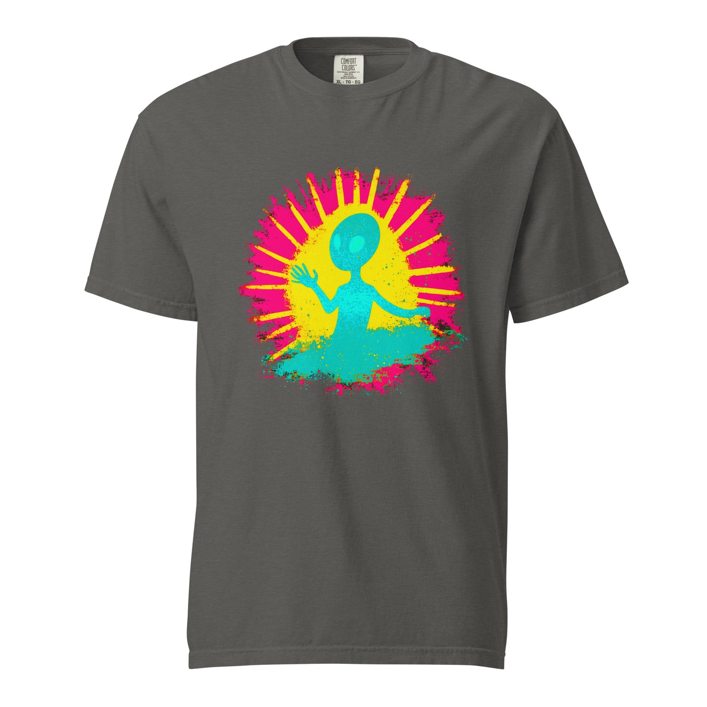 NEON Halloween-Kollektion 2024 - No. 12 - Schweres textilgefärbtes Unisex-T-Shirt - in 6 Farben
