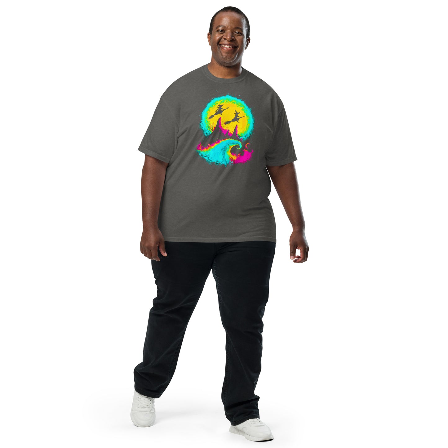 NEON Halloween-Kollektion 2024 - No. 13 - Schweres textilgefärbtes Unisex-T-Shirt - in 6 Farben