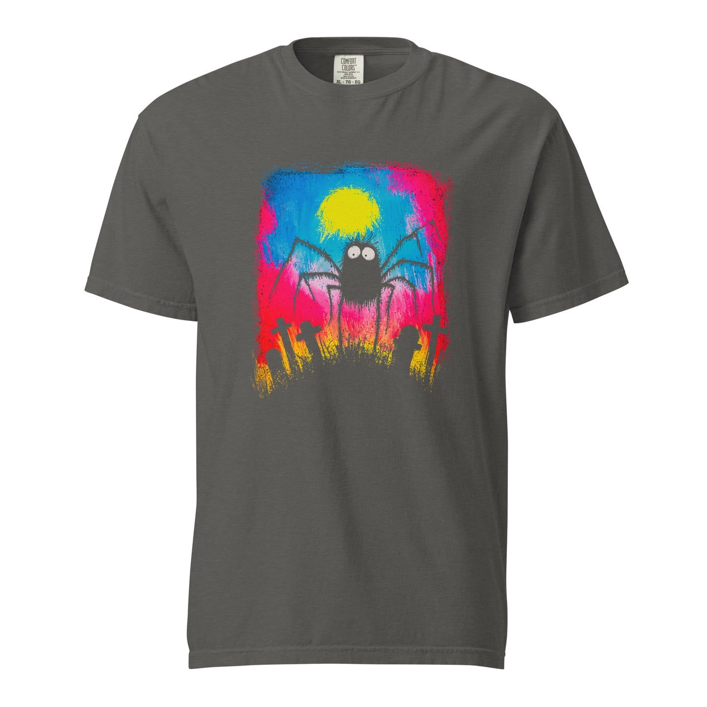 Halloween-Kollektion 2024 - No. 37 - Schweres textilgefärbtes Unisex-T-Shirt - in 3 Farben