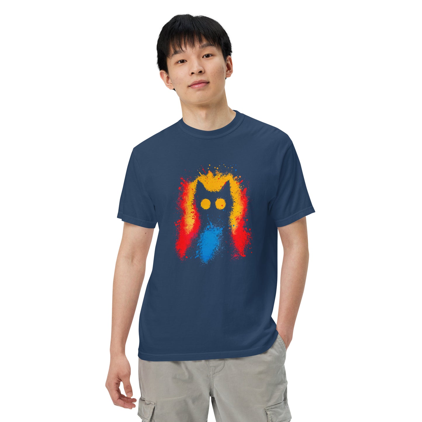 Halloween-Kollektion 2024 - No. 09 - Schweres textilgefärbtes Unisex-T-Shirt - in 3 Farben