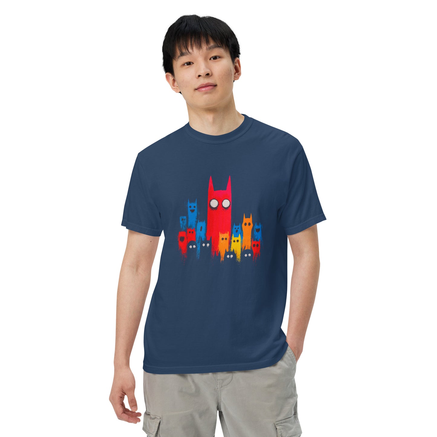 Halloween-Kollektion 2024 - No. 17 - Schweres textilgefärbtes Unisex-T-Shirt - in 3 Farben