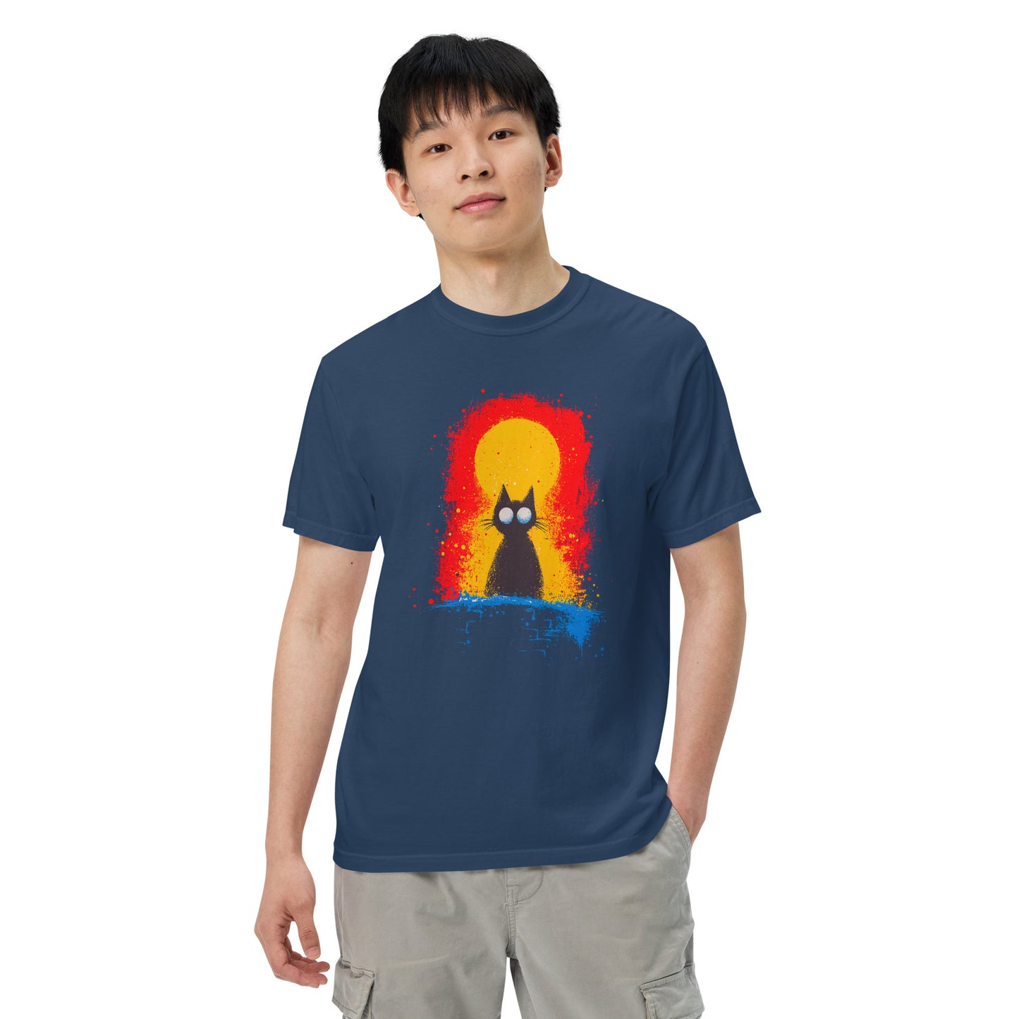 Halloween-Kollektion 2024 - No. 24 - Schweres textilgefärbtes Unisex-T-Shirt - in 3 Farben