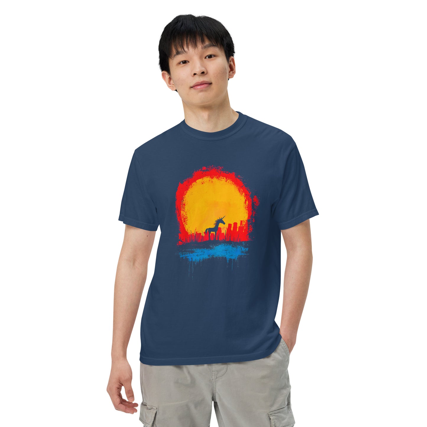 Halloween-Kollektion 2024 - No. 30 - Schweres textilgefärbtes Unisex-T-Shirt - in 3 Farben