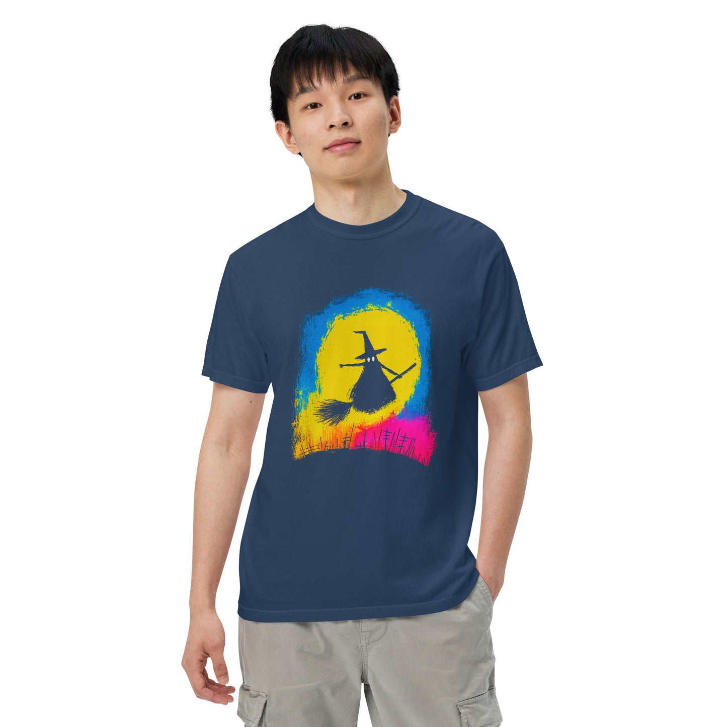 Halloween-Kollektion 2024 - No. 39 - Schweres textilgefärbtes Unisex-T-Shirt - in 3 Farben
