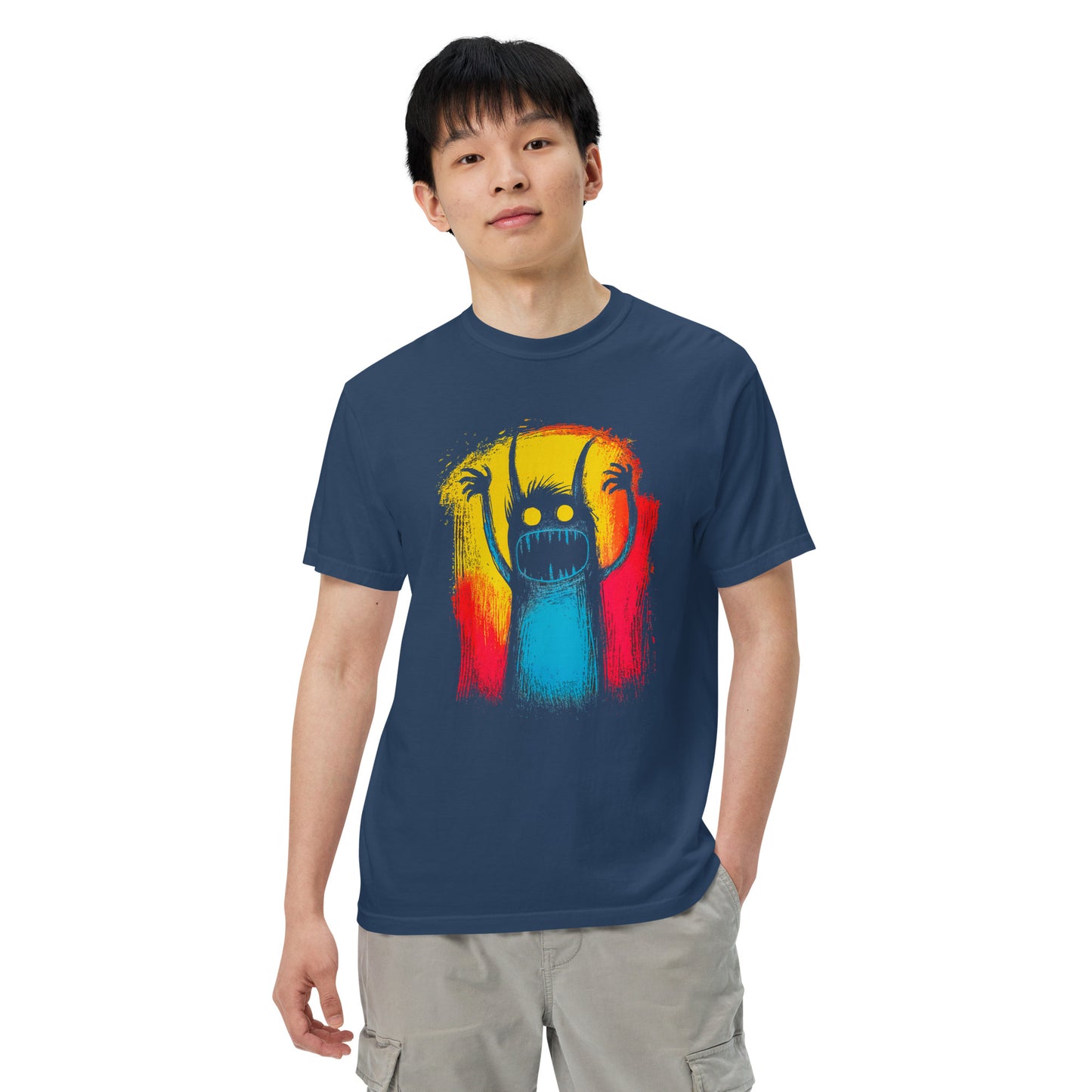 Halloween-Kollektion 2024 - No. 04 - Schweres textilgefärbtes Unisex-T-Shirt - in 3 Farben