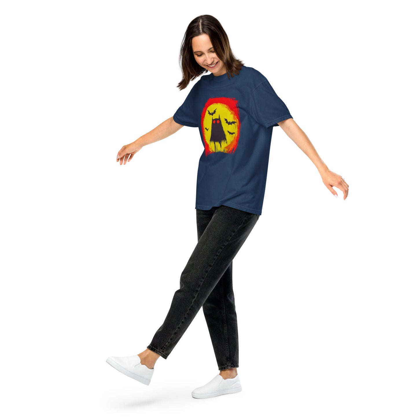 Halloween-Kollektion 2024 - No. 06 - Schweres textilgefärbtes Unisex-T-Shirt - in 3 Farben