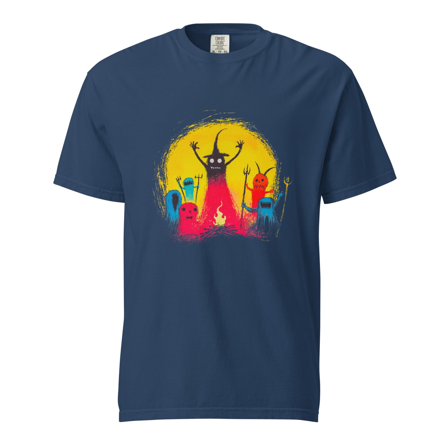 Halloween-Kollektion 2024 - No. 15 - Schweres textilgefärbtes Unisex-T-Shirt - in 3 Farben
