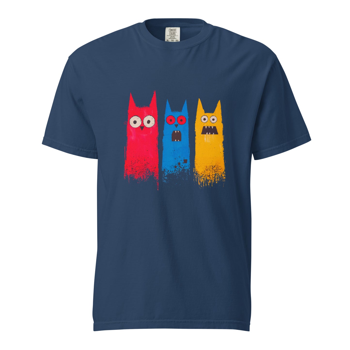 Halloween-Kollektion 2024 - No. 16 - Schweres textilgefärbtes Unisex-T-Shirt - in 3 Farben