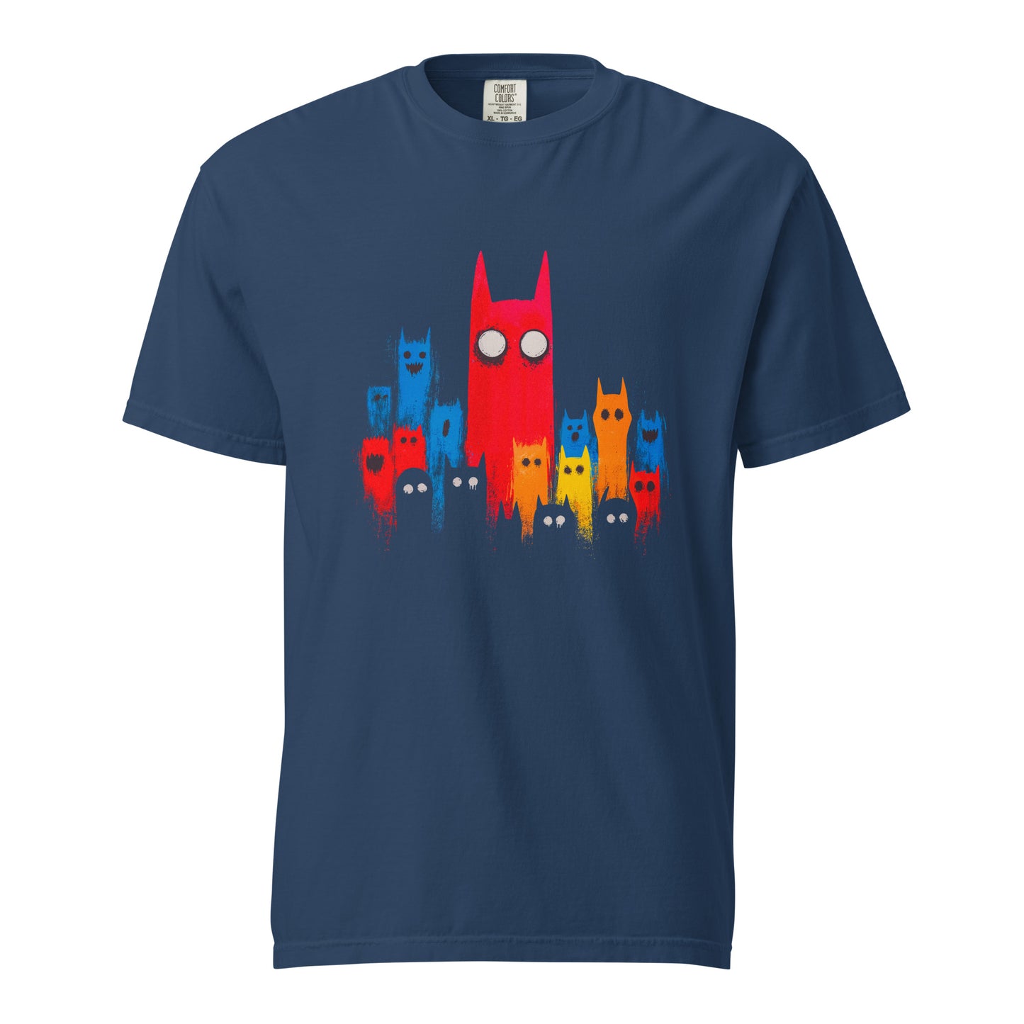 Halloween-Kollektion 2024 - No. 17 - Schweres textilgefärbtes Unisex-T-Shirt - in 3 Farben
