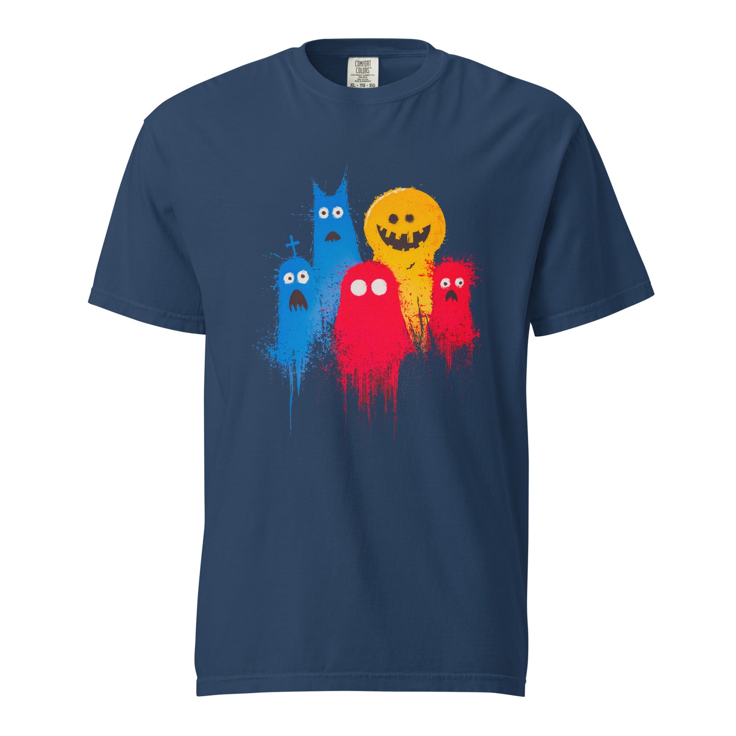 Halloween-Kollektion 2024 - No. 18 - Schweres textilgefärbtes Unisex-T-Shirt - in 3 Farben