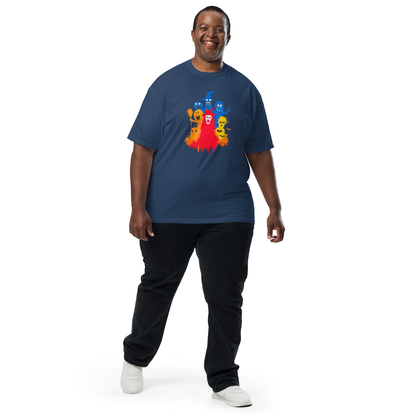 Halloween-Kollektion 2024 - No. 25 - Schweres textilgefärbtes Unisex-T-Shirt - in 3 Farben