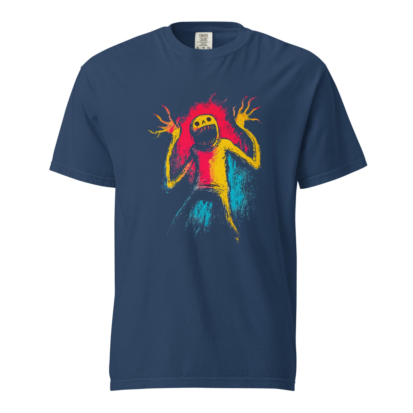 Halloween-Kollektion 2024 - No. 26 - Schweres textilgefärbtes Unisex-T-Shirt - in 3 Farben