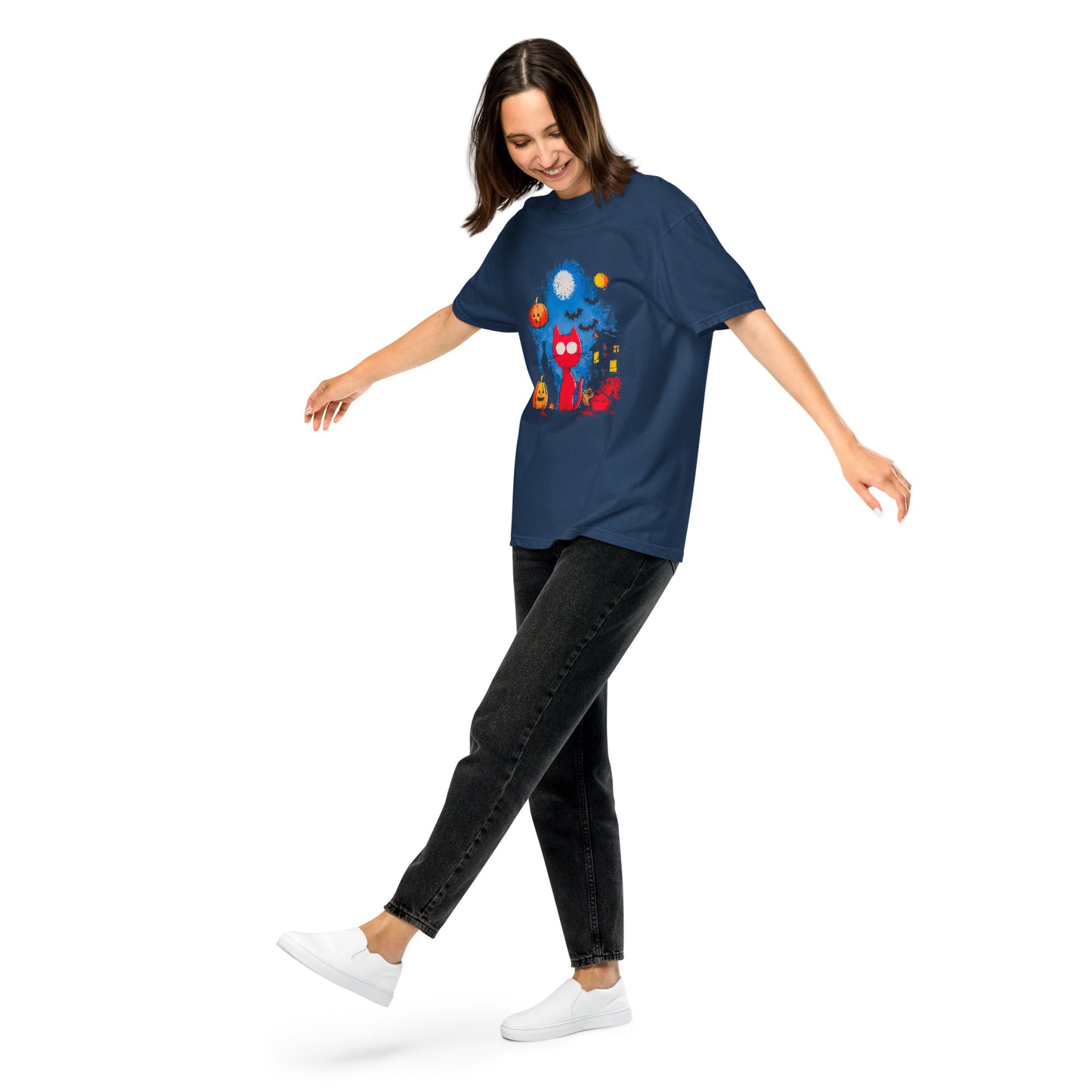 Halloween-Kollektion 2024 - No. 27 - Schweres textilgefärbtes Unisex-T-Shirt - in 3 Farben