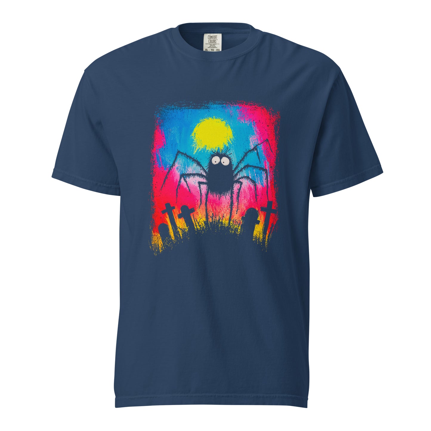 Halloween-Kollektion 2024 - No. 28 - Schweres textilgefärbtes Unisex-T-Shirt - in 3 Farben