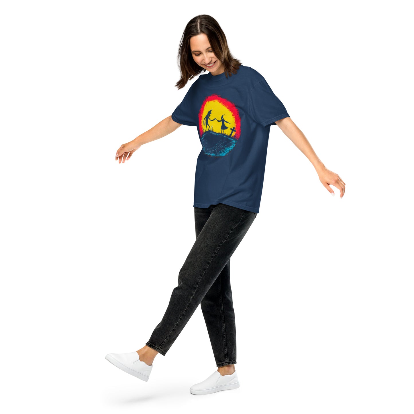 Halloween-Kollektion 2024 - No. 31 - Schweres textilgefärbtes Unisex-T-Shirt - in 3 Farben