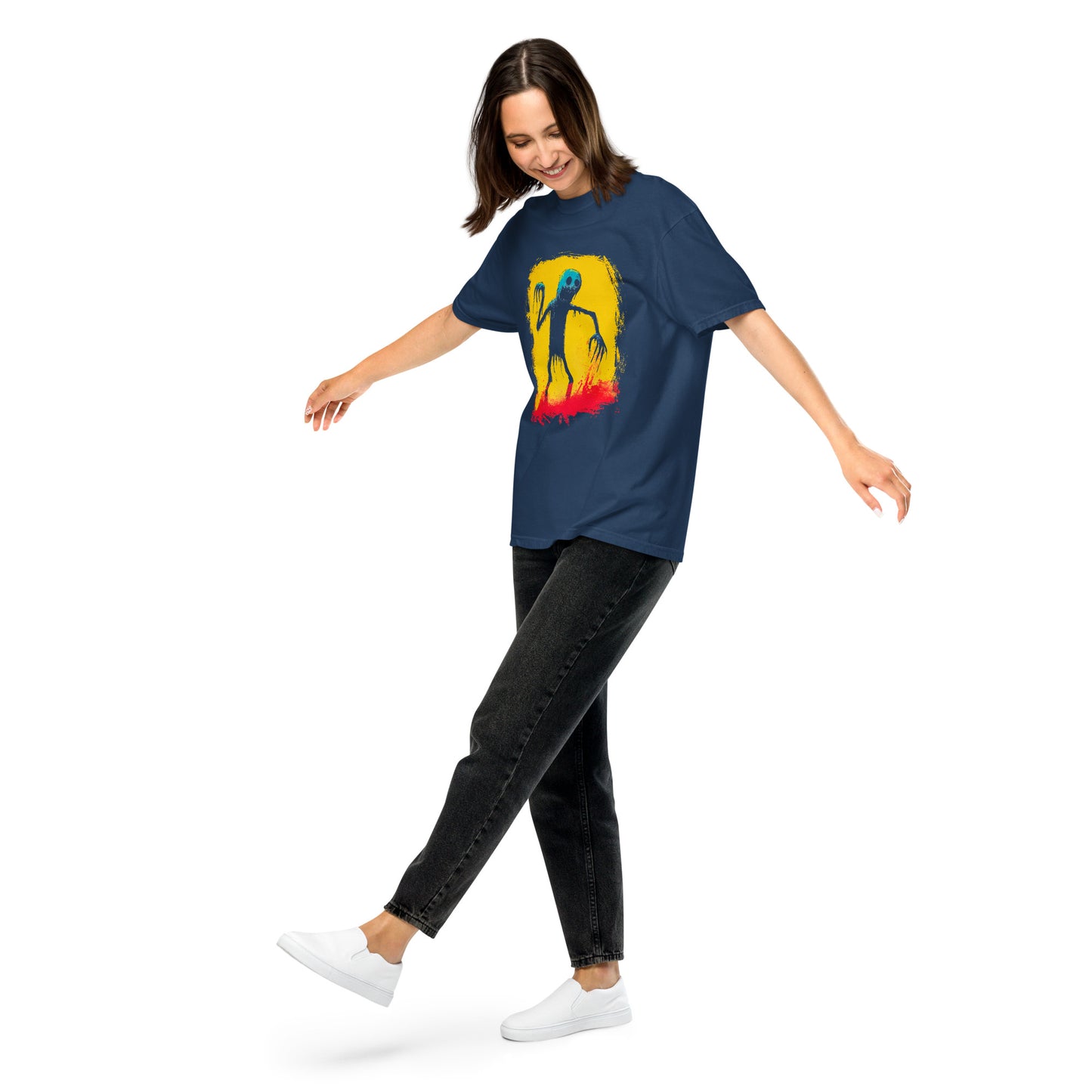Halloween-Kollektion 2024 - No. 32 - Schweres textilgefärbtes Unisex-T-Shirt - in 3 Farben