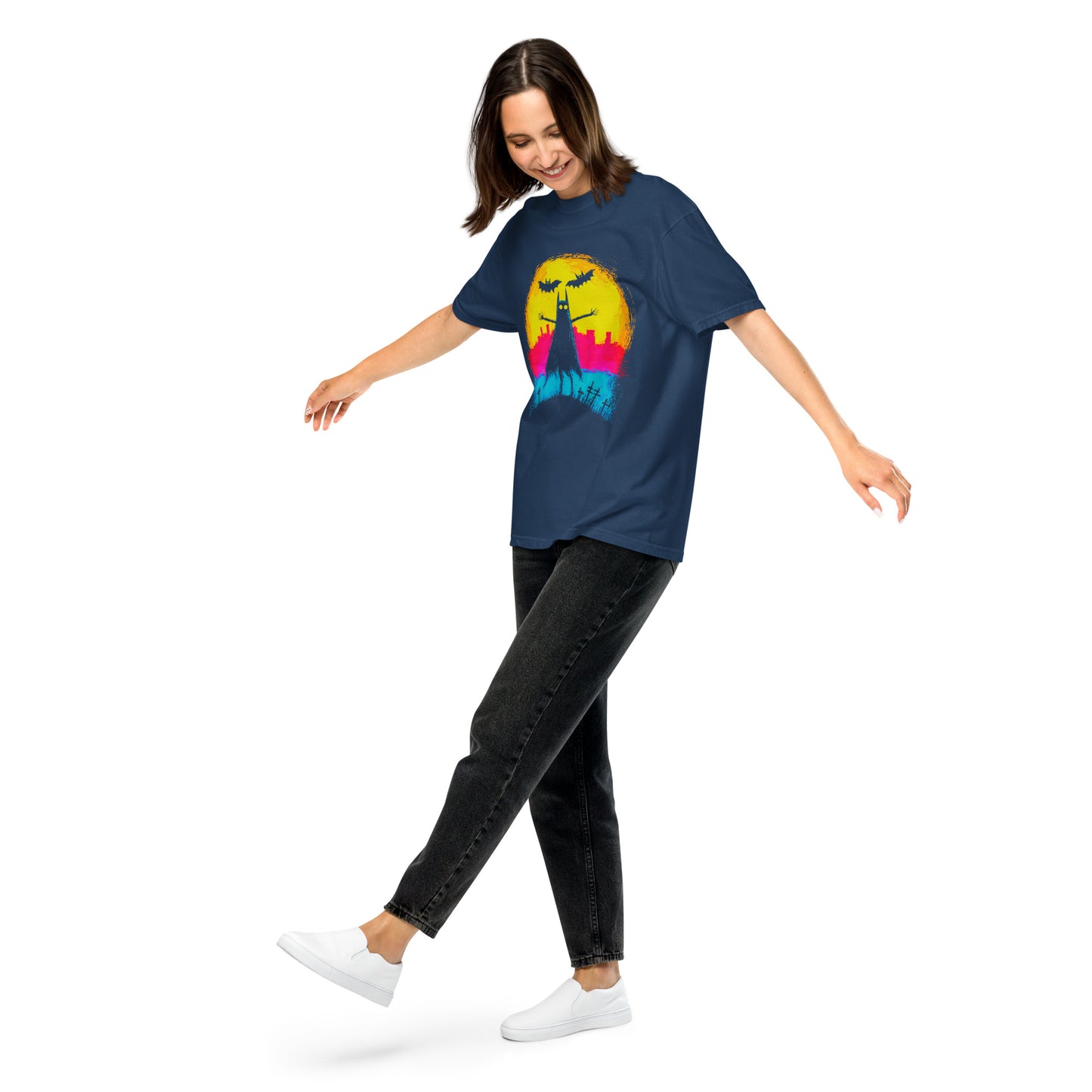 Halloween-Kollektion 2024 - No. 35 - Schweres textilgefärbtes Unisex-T-Shirt - in 3 Farben