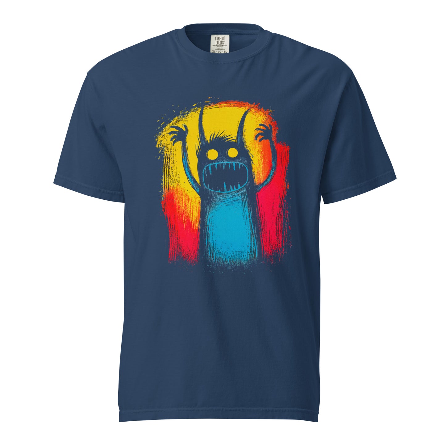 Halloween-Kollektion 2024 - No. 04 - Schweres textilgefärbtes Unisex-T-Shirt - in 3 Farben