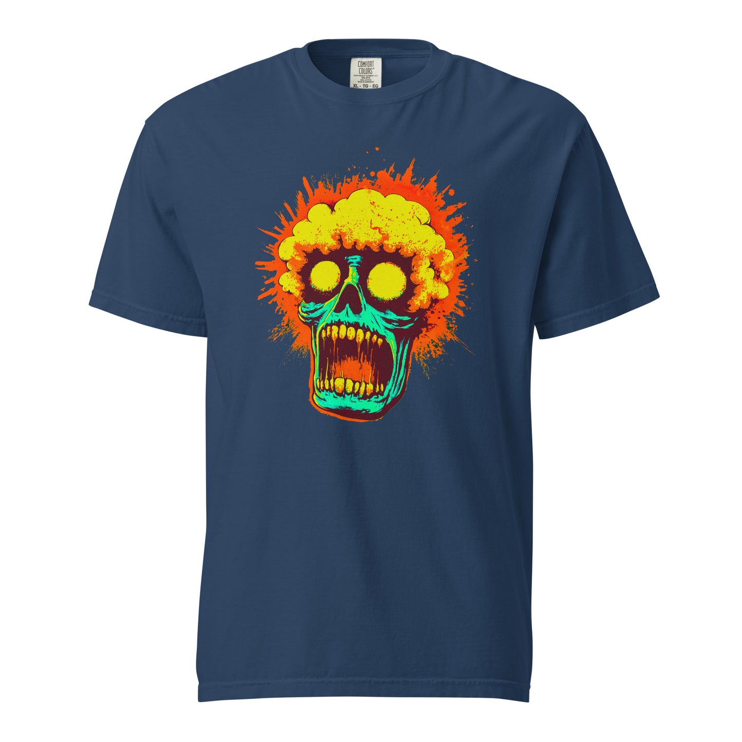 NEON Halloween-Kollektion 2024 - No. 01 - Schweres textilgefärbtes Unisex-T-Shirt - in 4 Farben