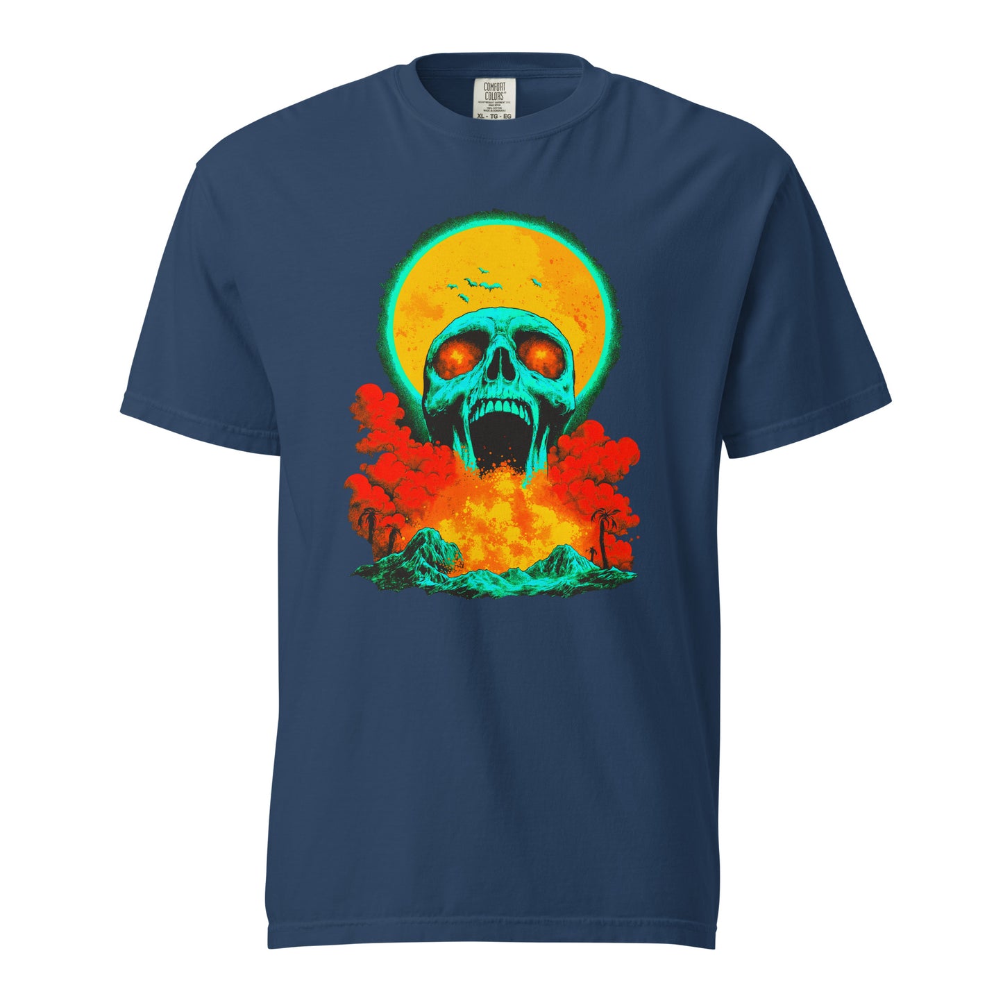 NEON Halloween-Kollektion 2024 - No. 05 - Schweres textilgefärbtes Unisex-T-Shirt - in 6 Farben
