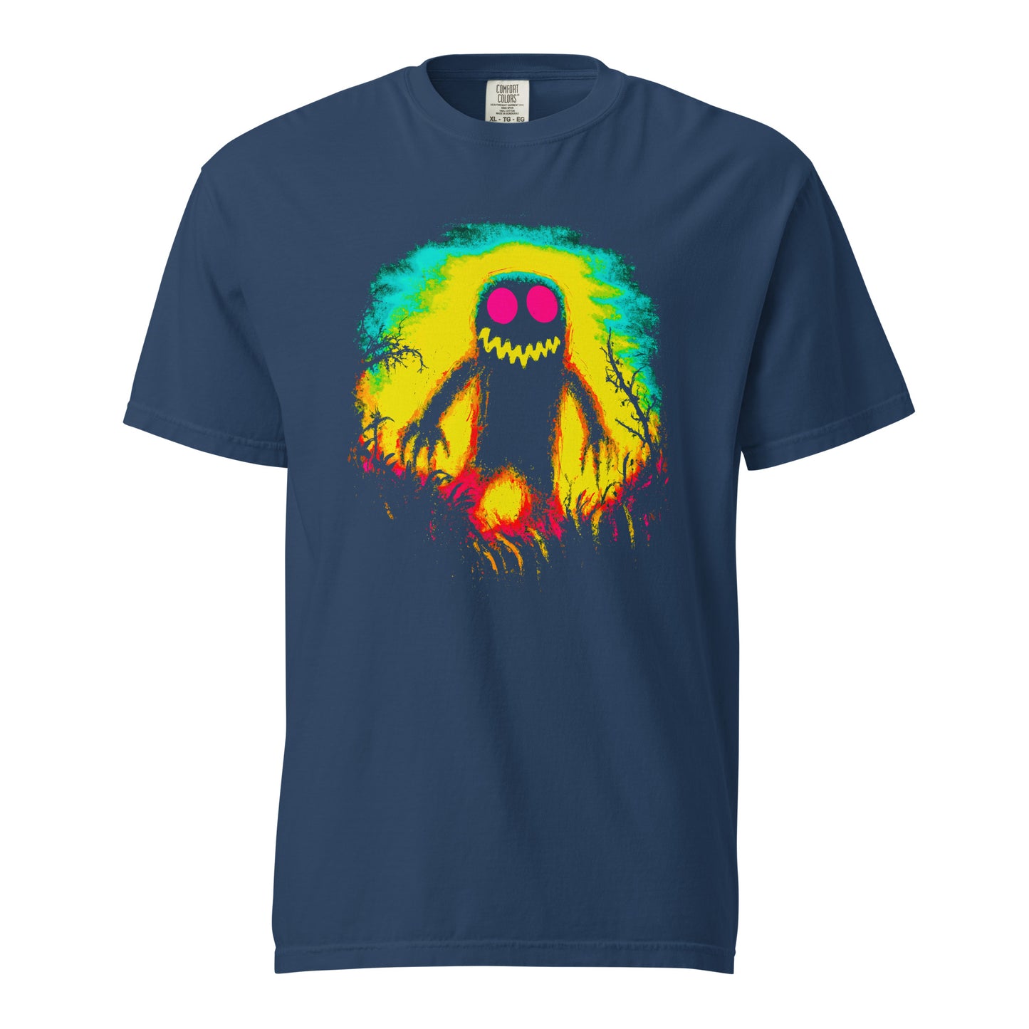 NEON Halloween-Kollektion 2024 - No. 10 - Schweres textilgefärbtes Unisex-T-Shirt - in 4 Farben