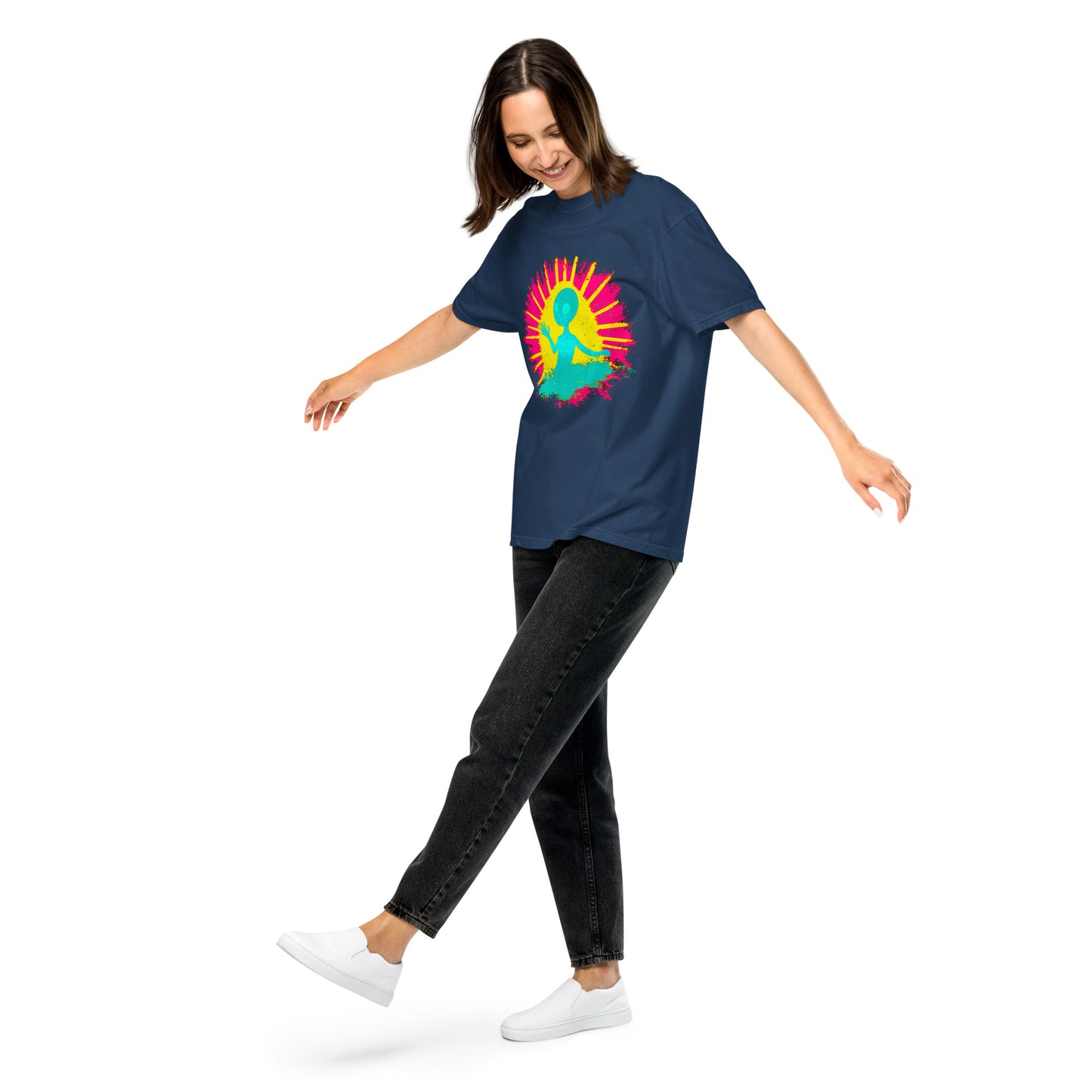 NEON Halloween-Kollektion 2024 - No. 12 - Schweres textilgefärbtes Unisex-T-Shirt - in 6 Farben