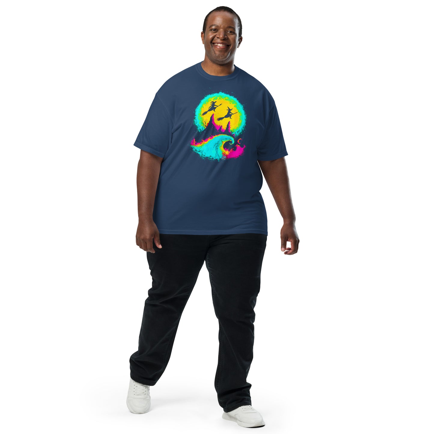 NEON Halloween-Kollektion 2024 - No. 13 - Schweres textilgefärbtes Unisex-T-Shirt - in 6 Farben