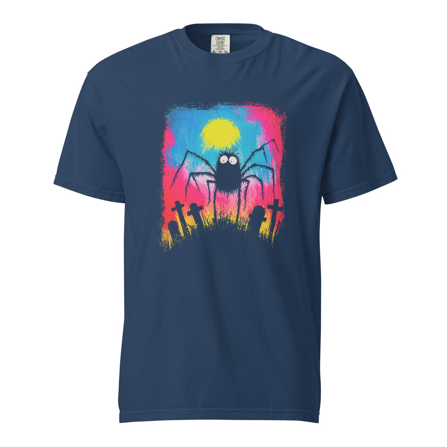 Halloween-Kollektion 2024 - No. 37 - Schweres textilgefärbtes Unisex-T-Shirt - in 3 Farben