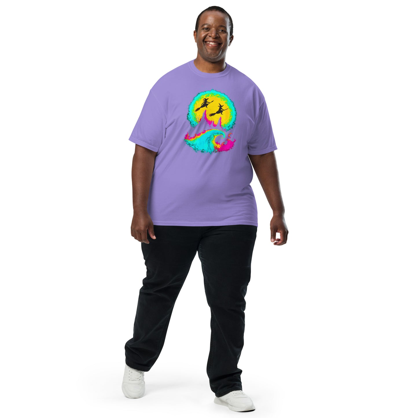 NEON Halloween-Kollektion 2024 - No. 04 - Schweres textilgefärbtes Unisex-T-Shirt - in 6 Farben