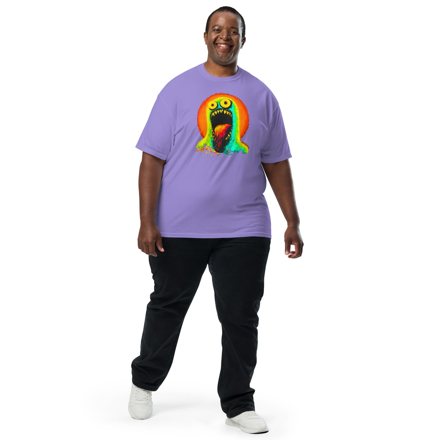 NEON Halloween-Kollektion 2024 - No. 06 - Schweres textilgefärbtes Unisex-T-Shirt - in 6 Farben