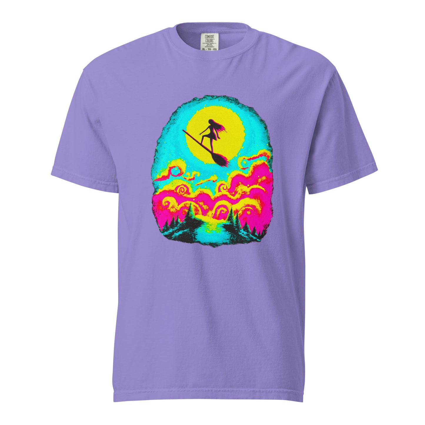 NEON Halloween-Kollektion 2024 - No. 11 - Schweres textilgefärbtes Unisex-T-Shirt - in 6 Farben