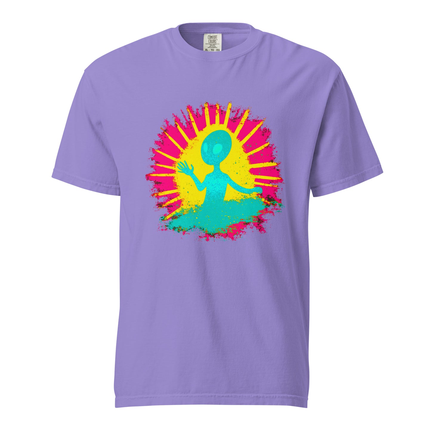 NEON Halloween-Kollektion 2024 - No. 12 - Schweres textilgefärbtes Unisex-T-Shirt - in 6 Farben