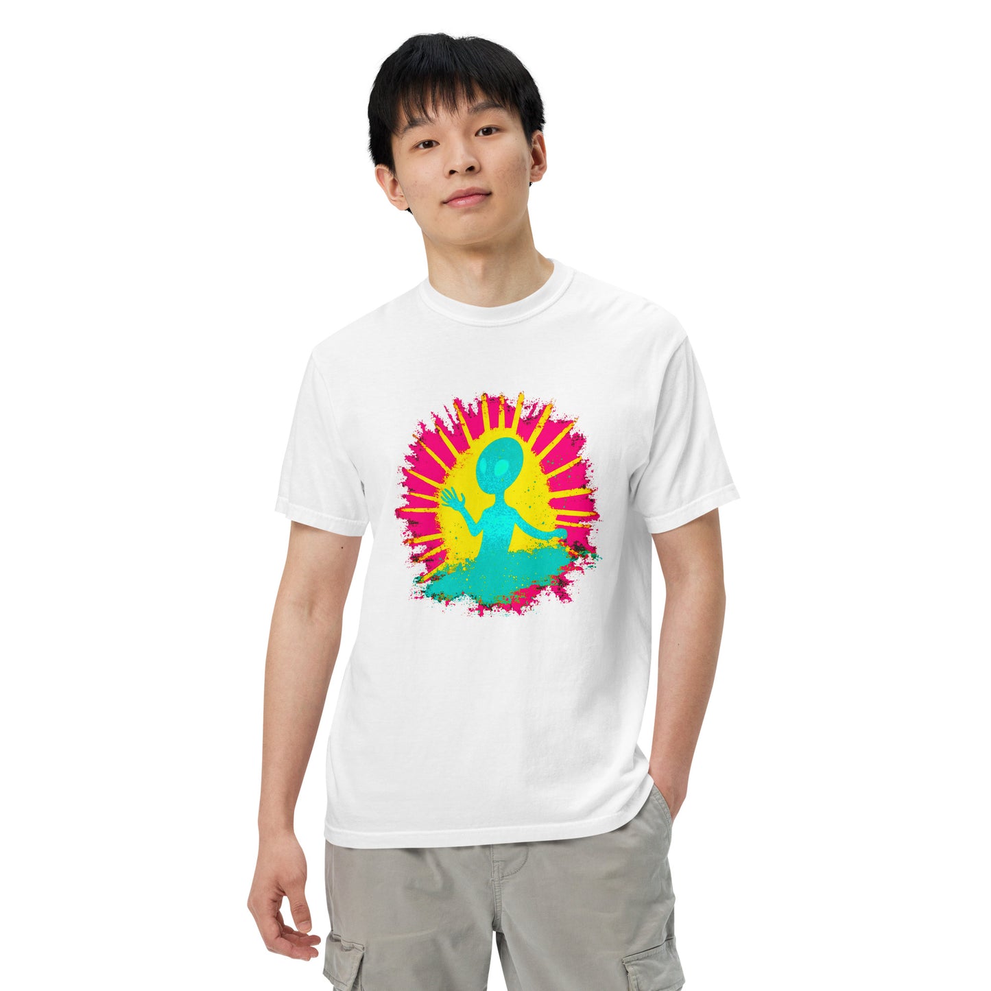 NEON Halloween-Kollektion 2024 - No. 12 - Schweres textilgefärbtes Unisex-T-Shirt - in 6 Farben