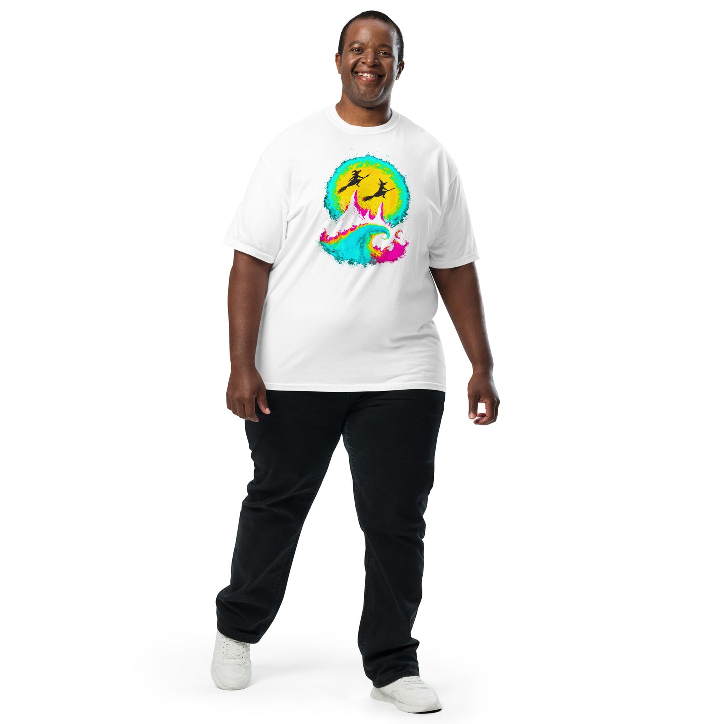 NEON Halloween-Kollektion 2024 - No. 04 - Schweres textilgefärbtes Unisex-T-Shirt - in 6 Farben