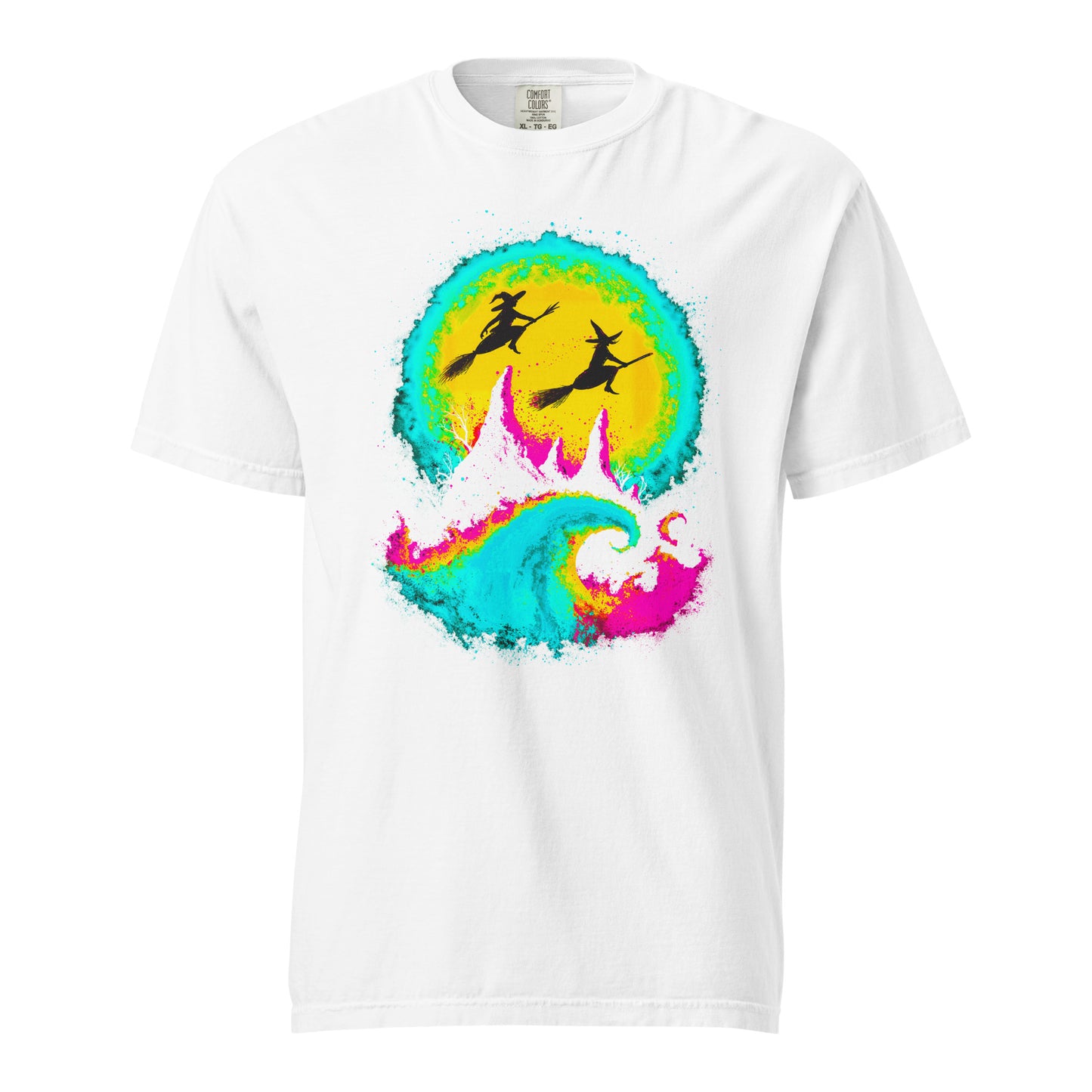 NEON Halloween-Kollektion 2024 - No. 04 - Schweres textilgefärbtes Unisex-T-Shirt - in 6 Farben