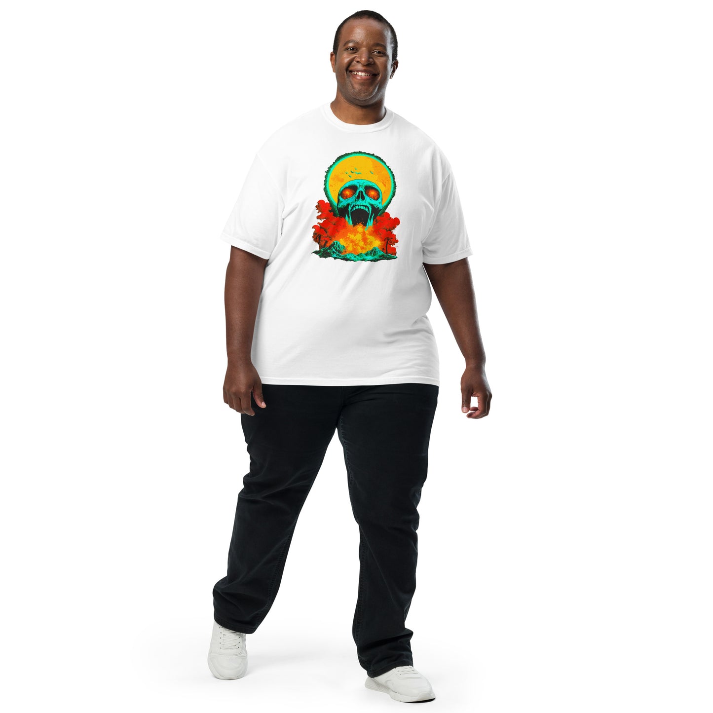 NEON Halloween-Kollektion 2024 - No. 05 - Schweres textilgefärbtes Unisex-T-Shirt - in 6 Farben